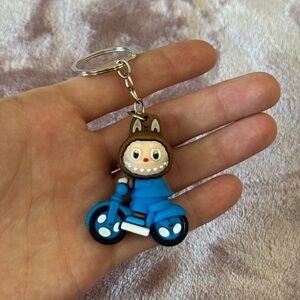 Brown Labubu Lafufu Keychain